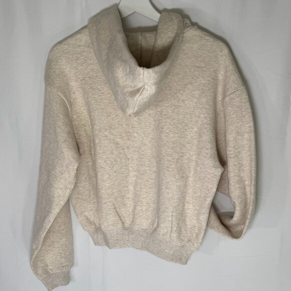 Skims Cotton Fleece Classic Zip Up Hoodie Oatmeal Heather NWT - Picture 7 of 8